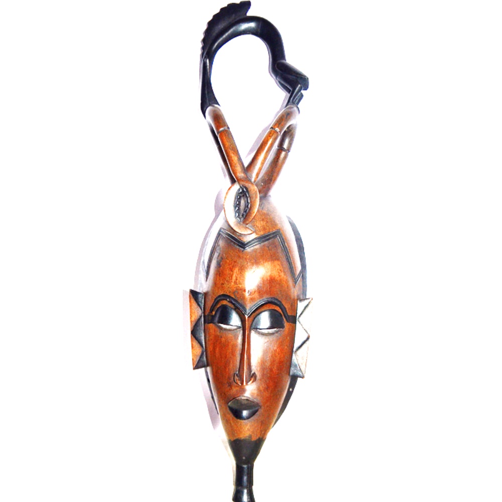 Yohure Mask with Hornbill on Top Cote D’Ivoire – Globus Arts